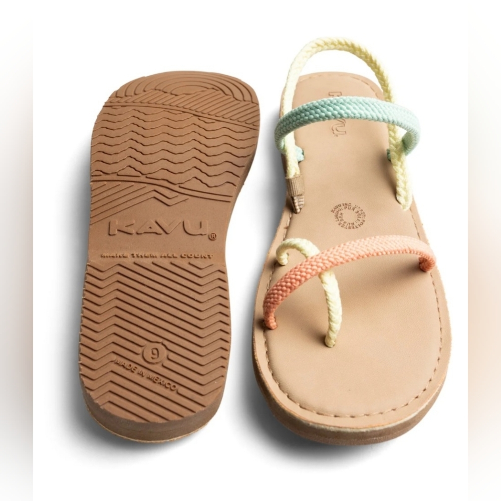 NIB Kavu Dream Weaver Beach Block Sandals, Womens 9 - Picture 6 of 8